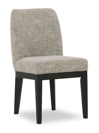 Metro Dining Chair with Polyester Fabric - Beige & Brown | Chaise de salle à manger Metro en tissu de polyester - beige et brun