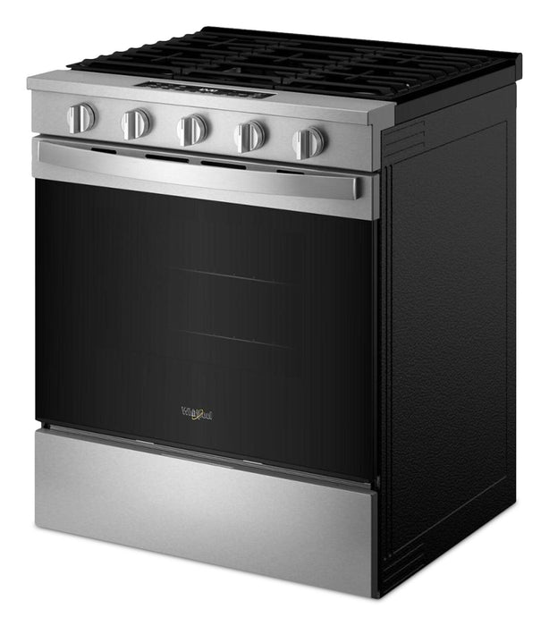 Cuisinière à gaz Whirlpool de 5 pi³ et de 30 po avec cuisson à air - acier inoxydable résistant aux traces de doigts - WSGS5030SZ