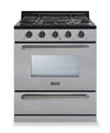 Cuisinière au gaz propane hors réseau classique Unique de 30 po et de 3,9 pi3 avec allumage à pile - UGP-30G OF2 S/S