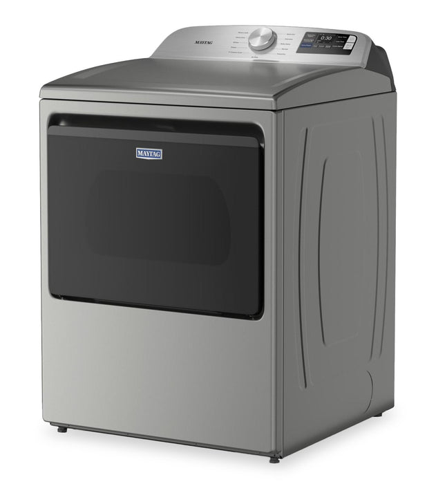 Laveuse intelligente à chargement par le haut de 6,0 pi³ et sécheuse électrique de 7,4 pi³ de Maytag - argenté radieux