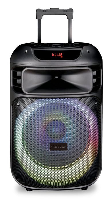 Haut-parleur de fête portatif de 40 W PROSCAN avec 2 microphones et Bluetooth (PA1254)