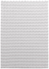 Carpette Bubble en fausse fourrure gris clair avec revers en mousse à mémoire de forme - 7 pi x 10 pi