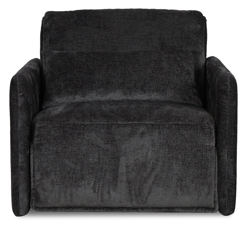 Fauteuil-lit Dawn de 42 po en tissu de chenille - gris - Brick