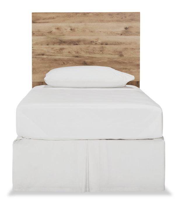 Tête de lit à panneau Derekson pour enfants, naturelle - format lit simple