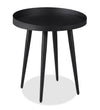 Table de bout moderne Vaughn de 17,7po- noire
