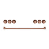 Ensemble de poignées et de boutons Thor Kitchen or rose pour cuisinière de 36 po - CKA-RG36-RSG