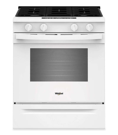 Whirlpool 30" 5.0 Cu. Ft. Smart Gas Range with Air Cooking - White - WSGS4530TZ | Cuisinière à gaz intelligente Whirlpool de 30 po, 5,0 pi³ avec cuisson à air - blanc - WSGS4530TZ