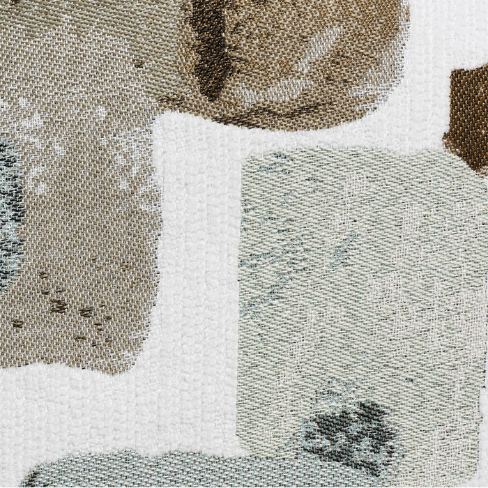 Sofa Nofia de 80 po fabriqué au Canada en tissu de chenille avec 2 coussins décoratifs et pattes en bois - beige lin