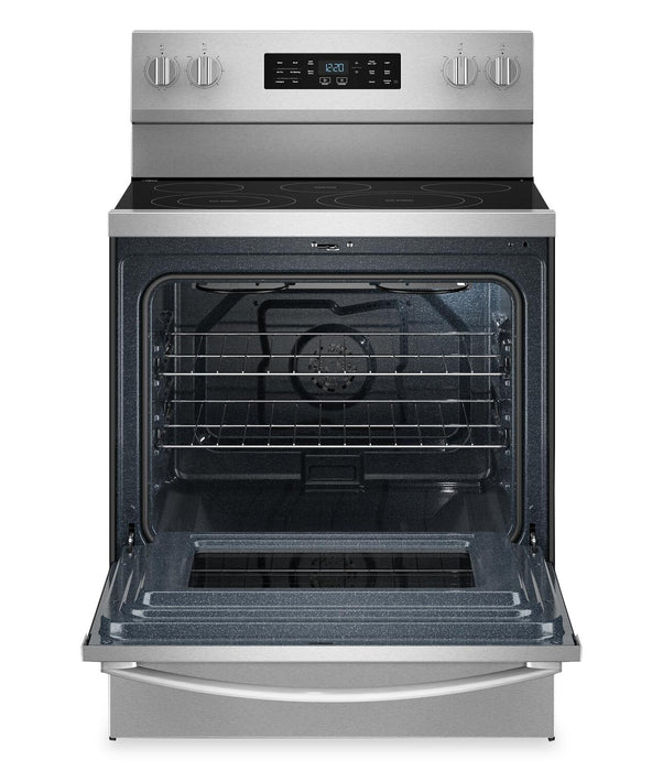 Cuisinière électrique Whirlpool de 5,3 pi3 avec cuisson à air – acier inoxydable résistant aux traces de doigts - YWFES5730SZ