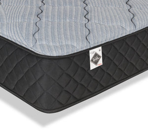 Matelas semi-ferme à plateau régulier dans une boîte Red Cedar de Springwall pour grand lit