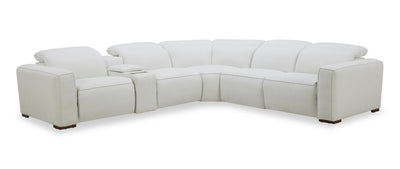 Essence 6-Piece Power Reclining Sectional with Power Headrests - Ivory | Sofa sectionnel inclinaison électrique Essence 6 pièces avec appuie-têtes électriques - ivoire