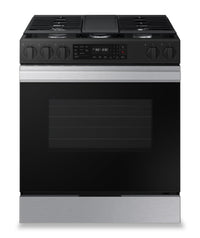 Cuisinière intelligente à gaz encastrée Samsung de 6 pi³ avec friture à air et convection par ventil…
