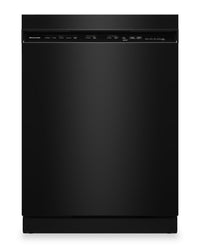 Lave-vaisselle KitchenAid de 24 po et de 47 dBA avec panier à ustensiles sur le troisième niveau - noir - KDFS224SBL