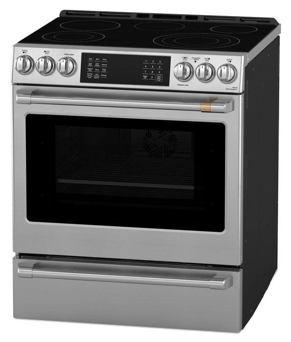 Cuisinière électrique Café de 5,7 pi3 et de 30 po avec cuisson dynamique - acier inoxydable - CRS70XAWCS1