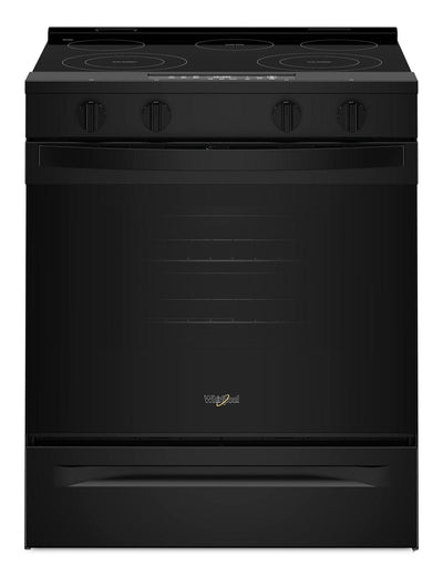 Whirlpool 30" 5.3 Cu. Ft. Electric Smart Range with No Preheat Mode – Black - YWSES3330TB | Cuisinière intelligente électrique Whirlpool de 5,3 pi3 et de 30 po avec mode sans préchauffage - noire - YWSES3330TB