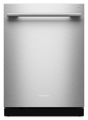 Lave-vaisselle KitchenAid de 24 po et de 44 dBA avec troisième panier 360° Max JetsMC - acier inoxydable avec fini PrintShieldMC - KDTS724SPS