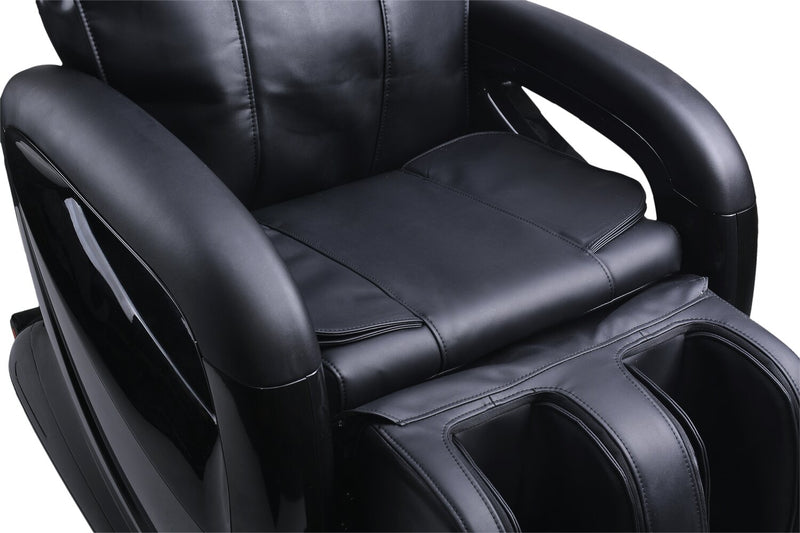 Fauteuil de massage inclinable Remedy de 48,4 po en similicuir - noir