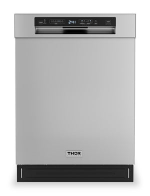 Lave-vaisselle Thor Kitchen de 24 po avec commandes à l’avant - acier inoxydable - ADW24PF