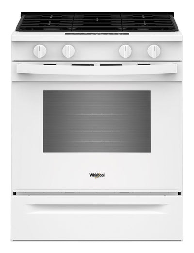 Whirlpool 30" 5 Cu. Ft. Smart Gas Range - White - WSGS3330TW | Cuisinière à gaz intelligente Whirlpool de 30 po, 5 pi³ – blanche – WSGS3330TW