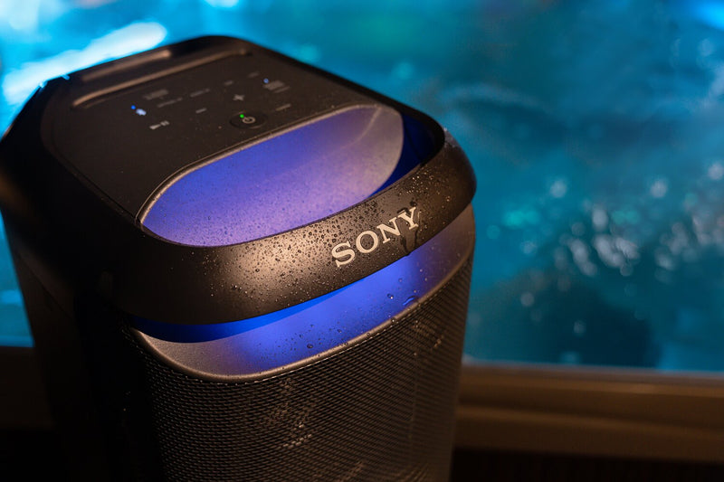 Haut-parleur de fête omnidirectionnel SONY de série X sans fil avec résistance à l’eau IPX2 (SRSXV800)