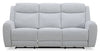 Sofa à inclinaison électrique Reign de 87 po en tissu avec ports USB - gris pierre Bronco