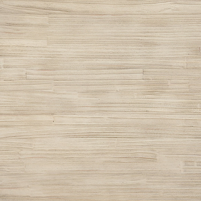 Table à café ronde moderne Saxon de 38 po avec tablette - naturelle et nickel rétro