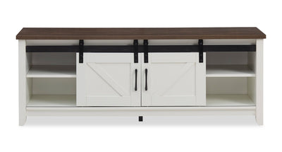 Kort & Co. Logan Traditional 60" TV Stand with Storage – Walnut Oak | Meuble pour traditionnelle téléviseur de Kort & Co. Logan de 60 po avec rangement - chêne noyer