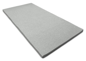 Petit surmatelas pour sofa-lit en mousse à mémoire de forme avec housse amovible à fermeture à glissière