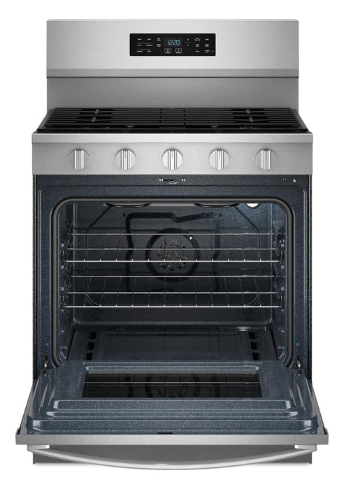 Cuisinière à gaz Whirlpool de 5,0 pi3 avec cuisson à air – acier inoxydable résistant aux traces de doigts - WFGS5730SZ