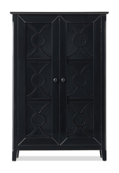 Stella 31.5" Storage Accent Cabinet – Black | Armoire décorative Stella de 31,5 po - noire