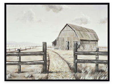 Barn II Framed Acrylic Painting - 37.5" x 49.5" | Peinture acrylique encadrée « Barn II » - 37,5 po x 49,5 po