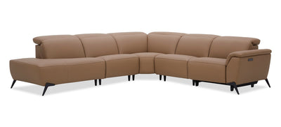 Valencia 5-Piece Left-Facing Power Reclining Sectional - Blanca Macha | Sofa sectionnel de gauche à inclinaison électrique Valencia 5 pièces - Blanca Macha