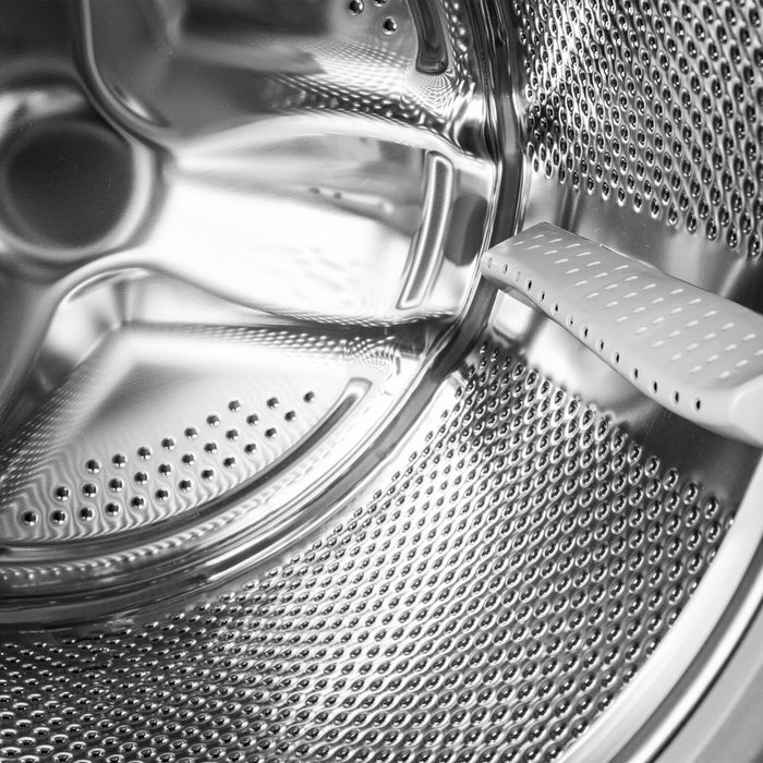 Laveuse à chargement frontal compacte et superposable Danby de 2,2 pi³ et de 24 po avec vapeur - blanche - DWM022D3WDB