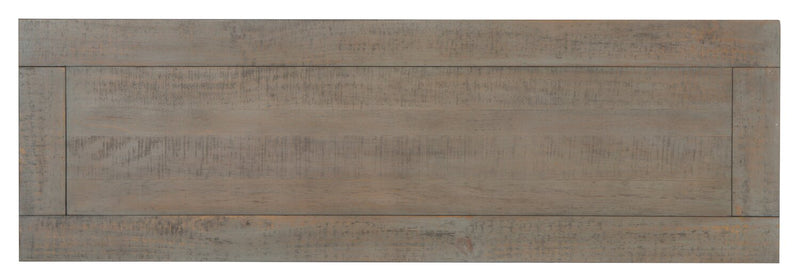 Table de salon traditionnelle Hanson de 50 po en pin - gris tourterelle