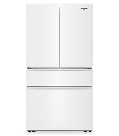 Whirlpool 36" 30 Cu. Ft. French Door Refrigerator – White - WRMF3336SW | Réfrigérateur Whirlpool de 36 po et de 30 pi3 à portes françaises - blanc - WRMF3336SW