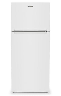 Réfrigérateur Whirlpool de 16,3 pi³ et de 28 po à congélateur supérieur - blanc - WRTX5328PW