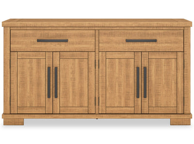 Archer Dining Server, 66"W, 2 Drawers & 4 Doors with Adjustable Shelves - Light Brown | Desserte de salle à manger Archer de 66 po (L) avec 2 tiroirs, 4 portes et tablettes réglables - brun clair