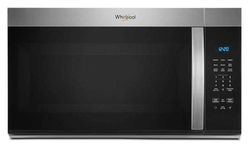 Four à micro-ondes à hotte intégrée Whirlpool de 1,7 pi3 - acier in