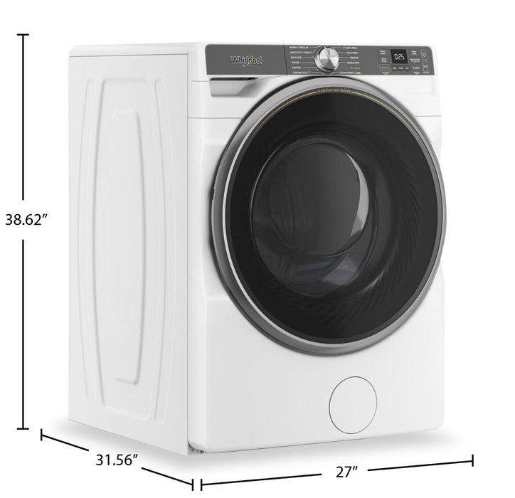Laveuse Whirlpool à chargement frontal de 5,8 pi³ avec système de ventilation FreshFlowMC et lavage intelligent par IA - WFW6720RW