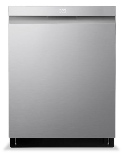 LG 24" 46 dBA Built-In Top-Control Smart Dishwasher with QuadWash®Pro - Smudge Proof Stainless Stee… | Lave-vaisselle intelligent encastré LG à 46 dBA de 24 po avec commandes sur le dessus et QuadWashMC …