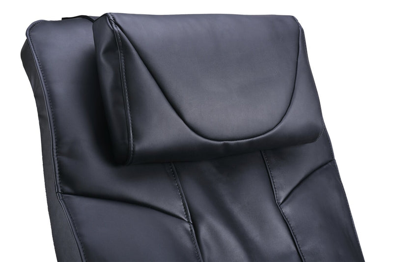 Fauteuil de massage inclinable Remedy de 48,4 po en similicuir - noir