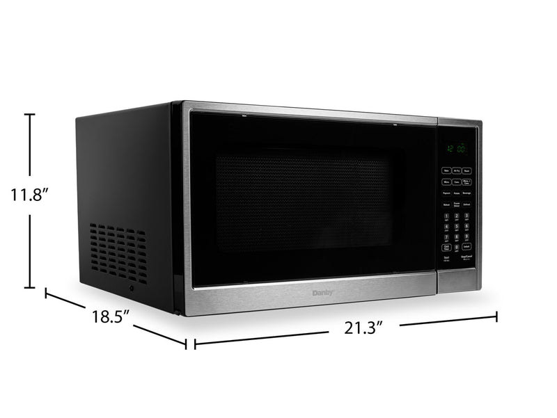 Four à micro-ondes de comptoir multifonctionnel Danby de 1,3 pi3 avec friture à air - DBMW1361ABSS