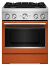 Cuisinière hybride KitchenAid de 4,1 pi3 avec mode de friture à air sans préchauffage - orange brûlée - KFDS930SSC