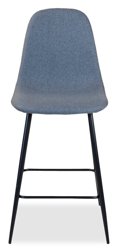 Jax Counter-Height Stool with Polyester Fabric, 26"H, Metal - Charcoal | Tabouret Jax de hauteur comptoir de 26 po (H) en tissu de polyester et en métal - anthracite