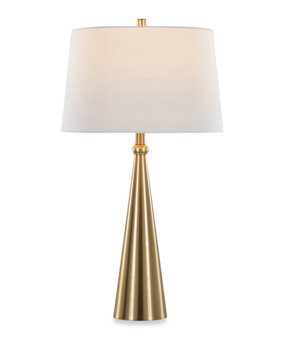 Alison 30" Metal Table Lamp with White Linen - Gold | Lampe de table Alison de 30 po en métal avec lin blanc - doré
