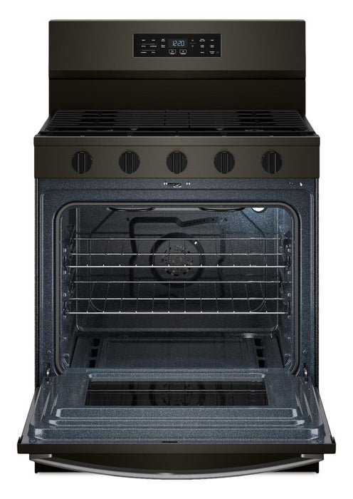 Cuisinière à gaz Whirlpool de 5,0 pi3 avec cuisson à air – noir sur acier inoxydable - WFGS5730SV