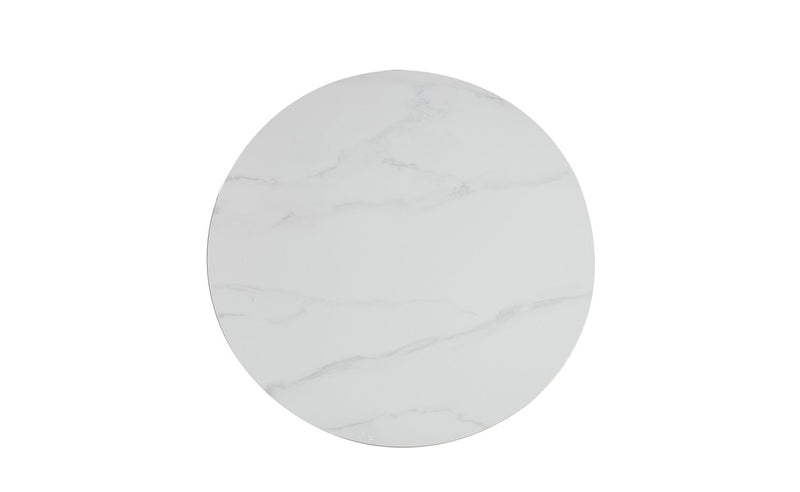 Ensemble 3 tables modernes Delancey de 31,5 po (table à café et 2 tables de bout) - blanc