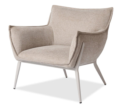 Tori 32.68" Fabric Accent Chair with Metal Frame - Sand | Fauteuil d’appoint Tori de 32,68 po en tissu avec armature en métal - sable