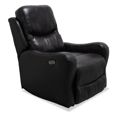 Ellis 32" Faux Leather Glider Power Reclining Chair – Black | Fauteuil coulissant à inclinaison électrique Ellis de 32 po en similicuir - noir