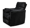 Fauteuil pivotant coulissant à inclinaison électrique Remi de 38 po en tissu avec ports USB - anthracite